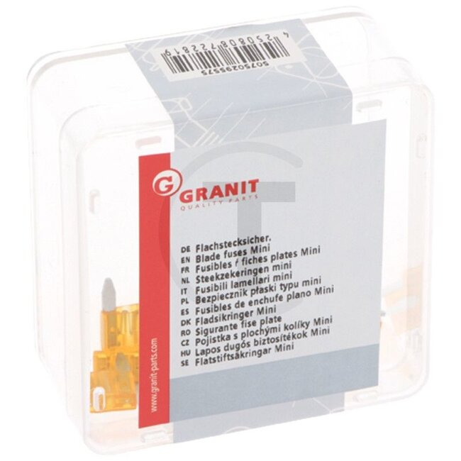 GRANIT Steekzekeringen, Mini 32 volt maximaal / 5 A | lichtbruin | VPE 10, 10 stuks - 50750295575 | Bouwwijze: Mini | Spanning: 32 V | Stroom: 5 A | Kleur: lichtbruin | Inhoud: 10x 5A