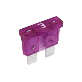 GRANIT Steekzekeringen, standaard 32 volt maximaal / 3 A | paars | VPE 50, 50 stuks
