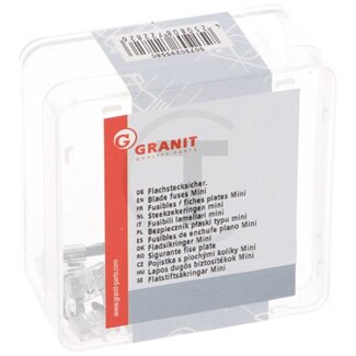 GRANIT Flat plug-in fuses, Mini 32 V max. / 25 A | white | VPE 10, 10 pcs