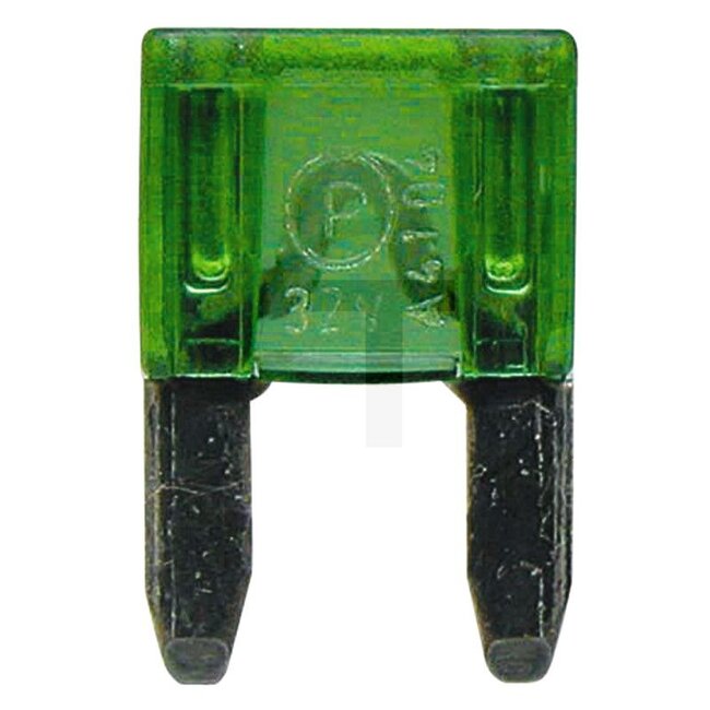 GRANIT Flat plug-in fuses, Mini 32 V max. / 30 A | green | VPE 10, 10 pcs - 50750295581 | Type: Mini | Voltage: 32 V | Nominal current: 30 A | Colour: Green | Contents: 10x 30A
