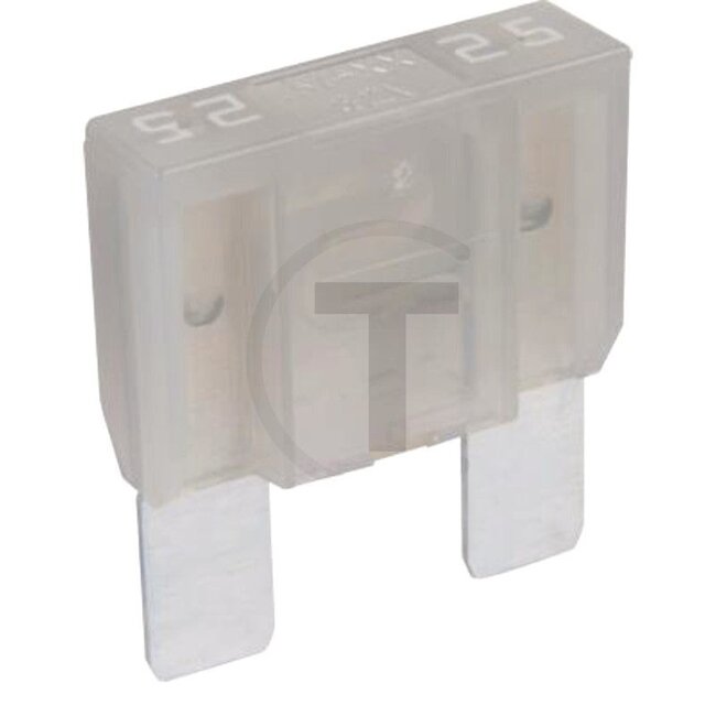 GRANIT Blade fuse, Maxi 32 V max. / 25 A - Grey - Pack of 1 - Type: Maxi, Voltage: 32 V