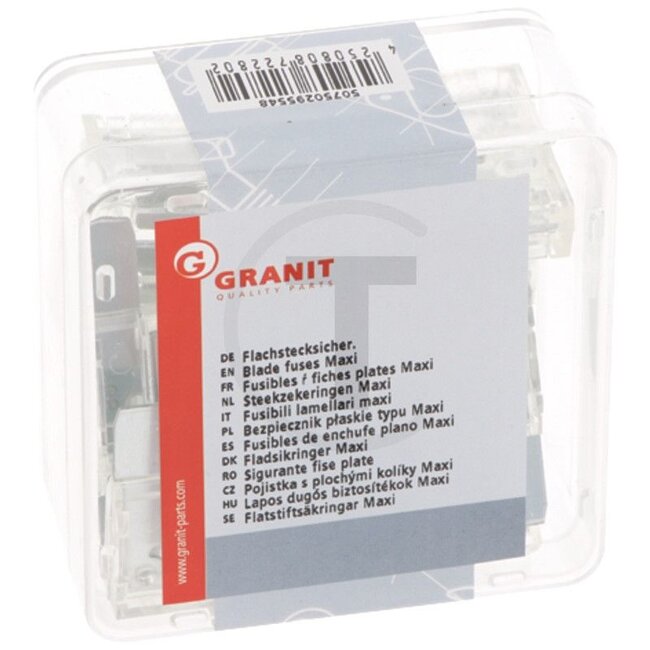 GRANIT Fusibles à fiches plates, maxi - 10 pièces - 50750295548
