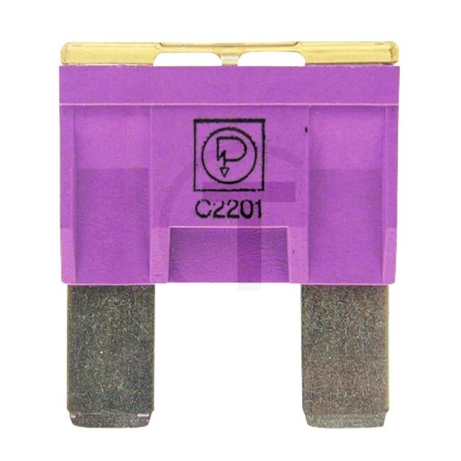 GRANIT Flat plug-in fuses, Maxi 32 V max. / 100 A | purple | VPE 10, 10 pcs - 50750295550 | Type: Maxi | Voltage: 32 V | Nominal current: 100 A | Colour: Purple | Width: 29,7 mm | Height: 33,9 mm | Contents: 10x 100A | Depth: 9,1 mm | DIN/ISO: 72581/3E, SAEJ1888