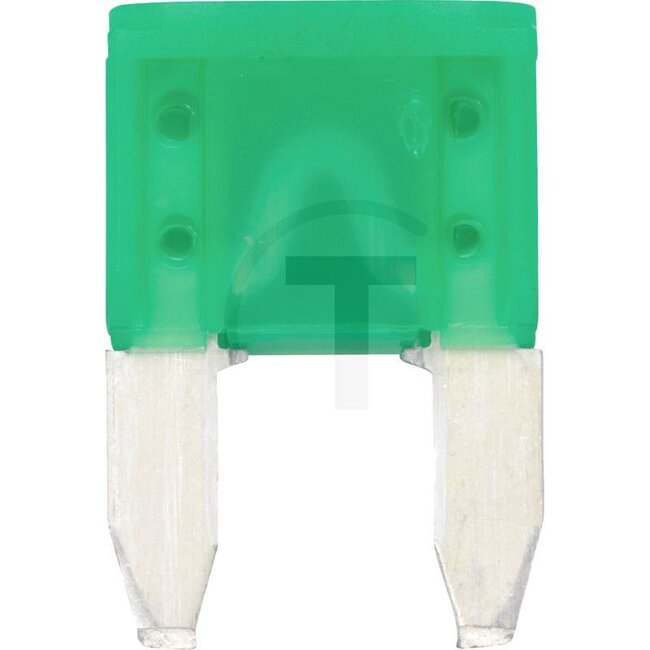HELLA Flachstecksicherungen, Mini 32 V max. / 30 A | grün | VPE 50, 50 Stück - 4558JS 7285961718JS728596171 | Bauart: Mini | Spannung: 32 V | Nennstrom: 30 A | Farbe: grün | Inhalt: 50x 30A