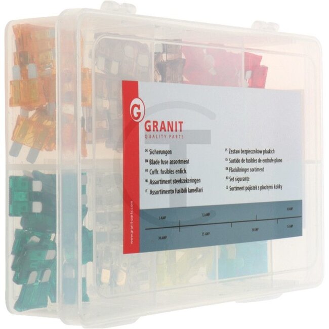 GRANIT Steekzekeringen standaard 5 - 30 A assortiment - 120 stuks | 10620