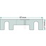 GRANIT Strookzekering 100 A, 41 x 11 mm, penafstand 30 mm - 50 stuks - 8JS713575-041