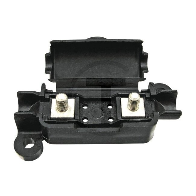 GRANIT Fuse holders - 50750290092, 192436 | Thread: M5 | Additional information: - Bolt spacing: 30 mm  | • With nut | To fit: Screw-type fuses / fuse strips | Cross section: 25 mm² | Voltage: Up to 32 V | Amps: bis 125