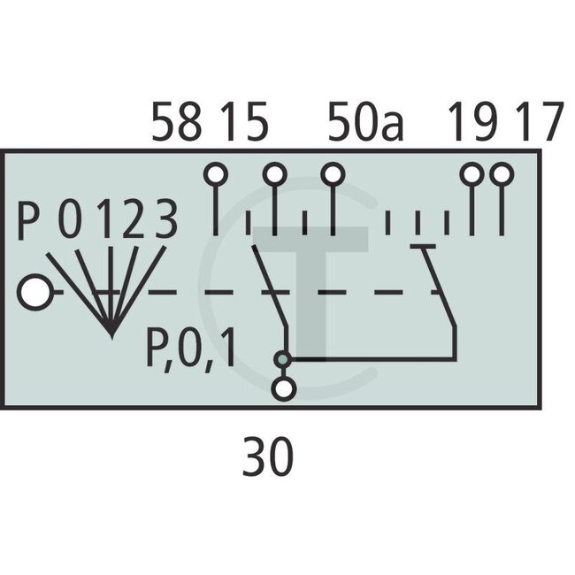 BOSCH Interrupteur de démarrage - 2500342316003, 3221154R91, 1397580028, 342316003, 0342316003