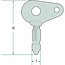 Cobo Reservesleutel universeel voor Cobo schakelaars | 5170782, 47126500, 1021305