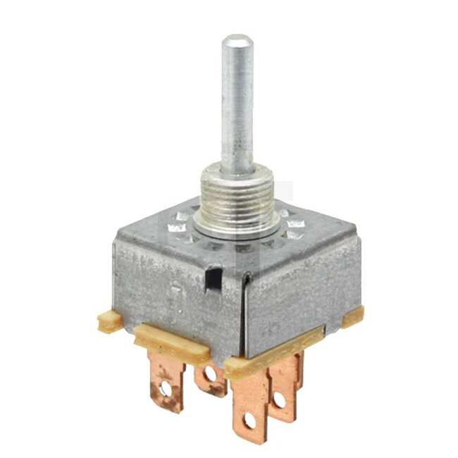 GRANIT Draaischakelaar zonder draaiknop - 50702220, D5NN15122A, 83907434, ID5NN15122A | Uitvoering: voor ventilator, met 5 vlakstekkeraansluitingen