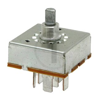 GRANIT Draaischakelaar ventilator 4-traps, zonder draaiknop, 6 aansluitingen