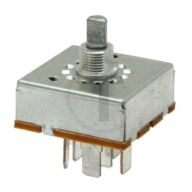 GRANIT Draaischakelaar ventilator 4-traps, zonder draaiknop, 6 aansluitingen | 82023545, 87538397