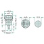 Cobo Drukknopschakelaar inbouw maakcontact 12 V/30 A, 24 V/20 A, IP40 | 5127282, 1026240