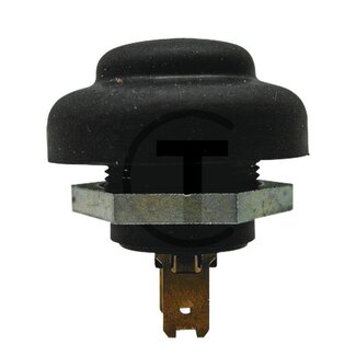 HELLA Push button switch engine start and horn, black, bore-Ø 22,3 mm