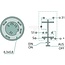 GRANIT Push button switch Four-wheel drive - 50704004, 89658C91, 2780551R1, 11130250XX, 1177152, 01177152, I89658C91, 3380339M91 | Version: 12/24 V, Yellow button, with lock, Ø 30 mm, 4 blade terminals 6.3 x 0.8 (31 - S - S1 - +), dustproof and splashproof, With