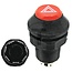 GRANIT Push button switch Hazard warning lights - 50799075, 89520C91, 11100100XX, 522224 | Version: 12/24 V, Red button, with lock, Ø 30 mm, 7 blade terminals 6.3 x 0.8 (L- R- 30- 30b- 49a- 15- 49), dustproof and splashproof, With glass socket bulb 12 V / 1.2 W