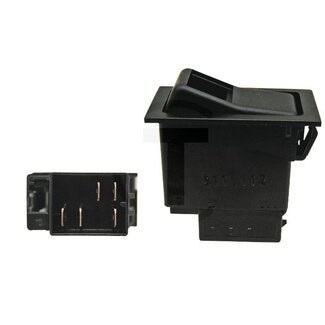 HELLA Wippschalter Kombischalter rastend, 5 Anschlüsse 6,3 mm