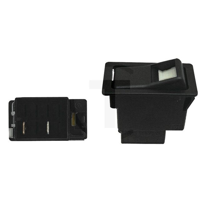 HELLA Rocker switch Returns to original position - 4556GM 004570061, 3516034M92, 04120470, 6GM004570-061, 6GM 004 570-061, 51121677, 0 412047 0 | Version: Designed for location light, without function light, 2 blade terminals 6.3 mm, 2 switch positions: 0: off,
