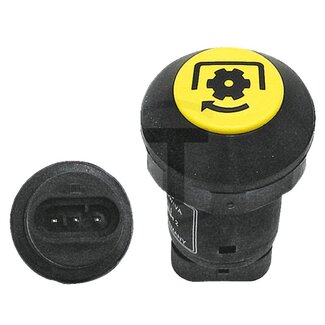 GRANIT Drukknopschakelaar aftakas 48 V schakelspanning, knop geel, Ø 30 mm