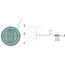 GRANIT Push button switch PTO shaft (button) - 50704017, 2.7659.177.0/20, 2.7659.177.0/10, 2.7659.177.0, 11903001, 119 03 001 | Version: 48 V switching voltage, Yellow button | make contact, Total button travel: 5 mm, Ø 30 mm, plug connection (AMP Superseal 3 x