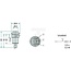 GRANIT Push button switch Lift/lower (button) - 50704018, 2.7659.141.0, 11903002, 119 03 002 | Version: 48 V switching voltage, Yellow button | make contact, Total button travel: 5 mm, Ø 30 mm, plug connection (AMP Superseal 3 x 1.5), dustproof and splashproof |