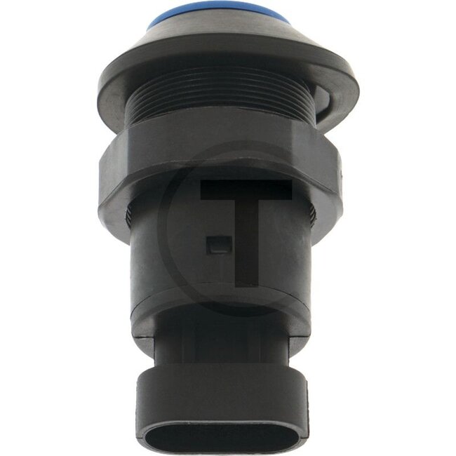 GRANIT Drukknop DTW fronthef heffen - 5070010855, 11928004 | Uitvoering: 48 volt schakelspanning, Knop: blauw, N/O-contact, Totale slag van de schakelknop: 5 mm, Ø 30 mm stekkeraansluiting, (AMP Superseal 3 x 1,5), Bescherming tegen stof en spatwater