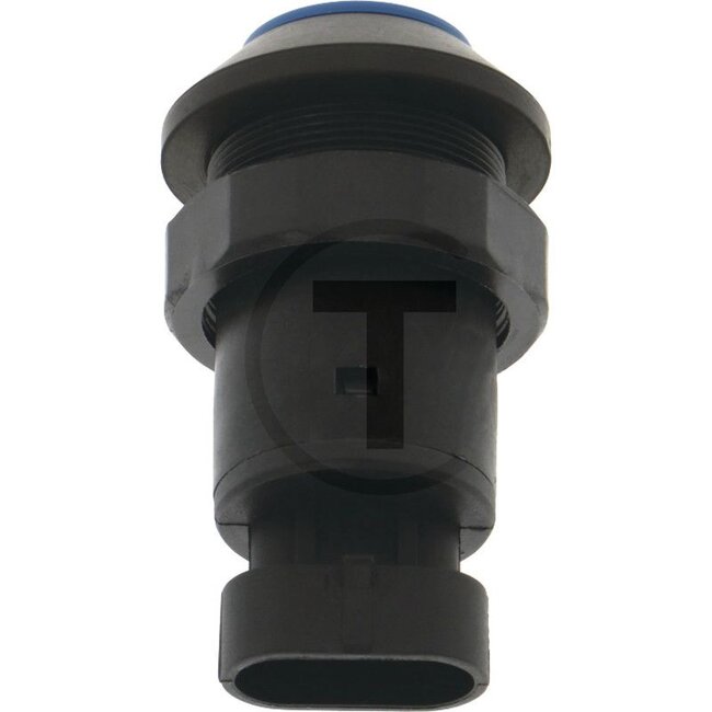 GRANIT Drukknop DTW fronthef dalen - 5070010854, 11928003 | Uitvoering: 48 volt schakelspanning, Knop: blauw, N/O-contact, Totale slag van de schakelknop: 5 mm, Ø 30 mm, stekkeraansluiting (AMP Superseal 3 x 1,5), Bescherming tegen stof en spatwater