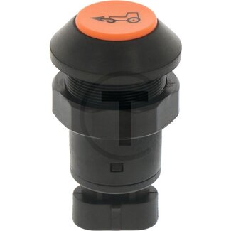 GRANIT Drukknop DTW voorwielaandrijving 48 V, oranje, Ø 30 mm, N/O-contact