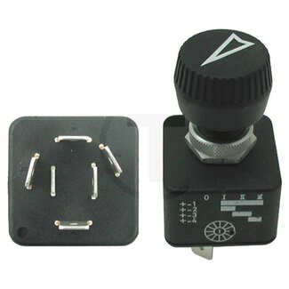 Rotary switch Black button