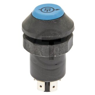GRANIT Drukknopschakelaar optelventiel 12 / 24 V, knop blauw, Ø 30 mm