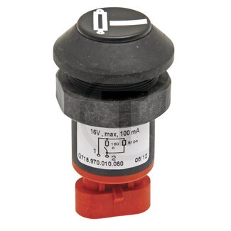 GRANIT Druckknopfschalter Ventilsteuereinheit min 48 V, Knopf schwarz, Ø 30 mm