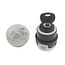 Gloei-startschakelaar 12 volt / 24 volt - 50770596036, G210902020040, 20500401, 205 004 01 | Uitvoering: met 2 beklede veiligheidssleutels van nikkelzilver, voor centrale vergrendeling, waterdicht DIN 400 50, IP63, beschermd tegen stof en water in het con