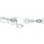 Cobo Knipperlichtschakelaar 12 / 24 V, kabel 700 mm, serie 316 | 82010860, 82002364, 1007356