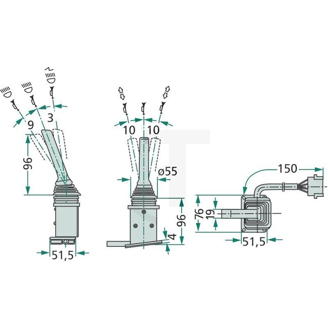 Cobo Multifunction switch - 22701208000, 5152976, 1007117 | Version: For horn, lighting, indicators
