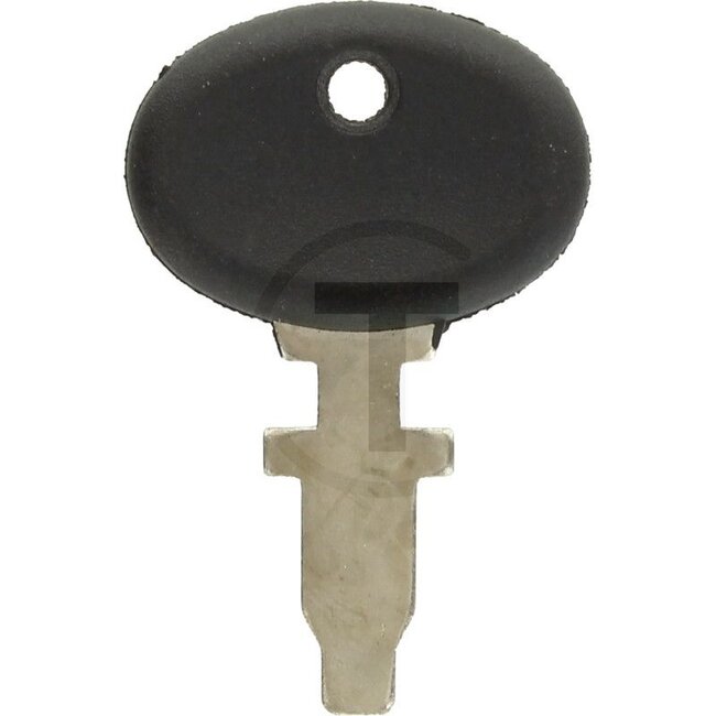 GRANIT Ersatzschlüssel kunststoffummantelt, schwarz - 50717002, 9918786, 0545, 00545 | Ausführung: passend für: Fiat