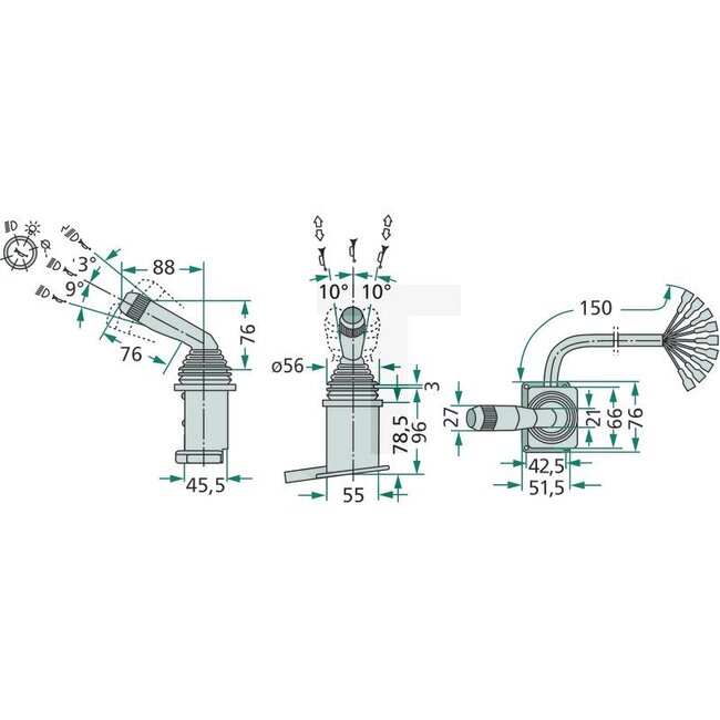 Cobo Mehrfunktionsschalter - 22701292000, 5178463, 5144684, 5167538, 1007306 | Ausführung: für Horn, Beleuchtung,  Blinker, Lichthupe
