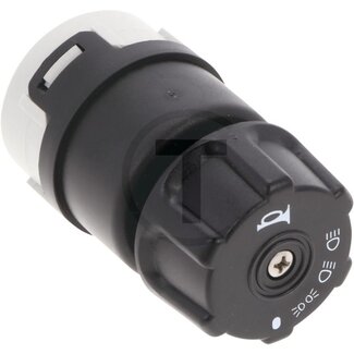 Cobo Draaischakelaar verlichting, claxon, knop zwart, 6 vlakstekkers
