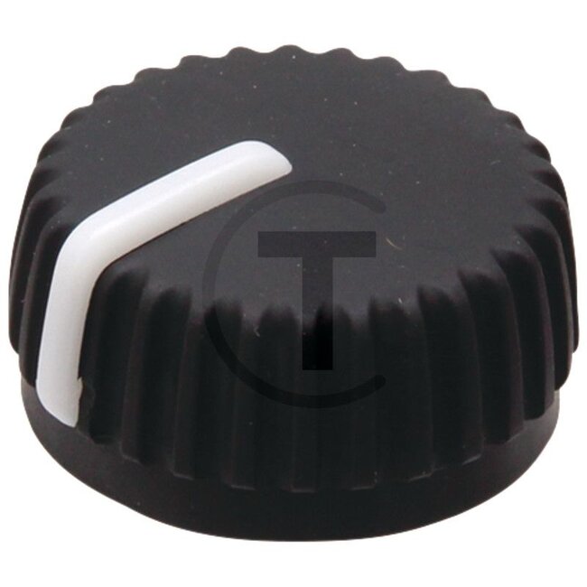 GRANIT Knob Black - 50712130, AL77502 | Version: For control unit, heater, air conditioning and rear windscreen wiper