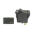 Cobo Tuimelschakelaar voor ruitensproeiersysteem - 22717262000, RT7700035939, 1026408 | Uitvoering: 12 volt / 24 volt, Drukknopschakelaar, 1 circuit, 2 vlakstekkeraansluitingen, Inbouwmaat: 15 mm breed, 29 mm lang en 34 mm hoog