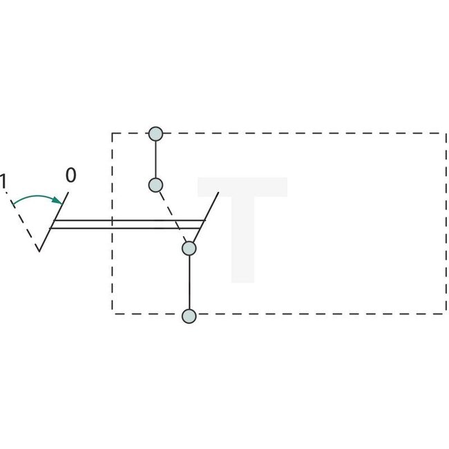 Cobo Tuimelschakelaar ruitensproeiersysteem 12 V / 24 V, 2 aansluitingen | RT7700035939, 1026408