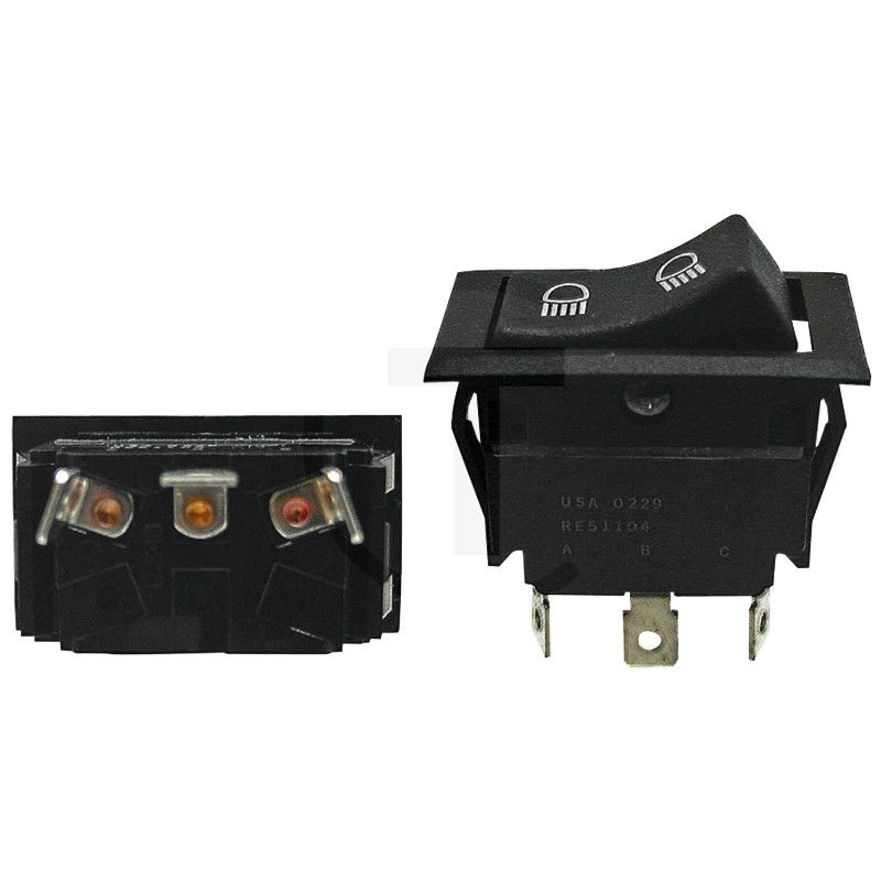 Rocker switch Dipped beam Tractor parts Techniek Totaal Techniek