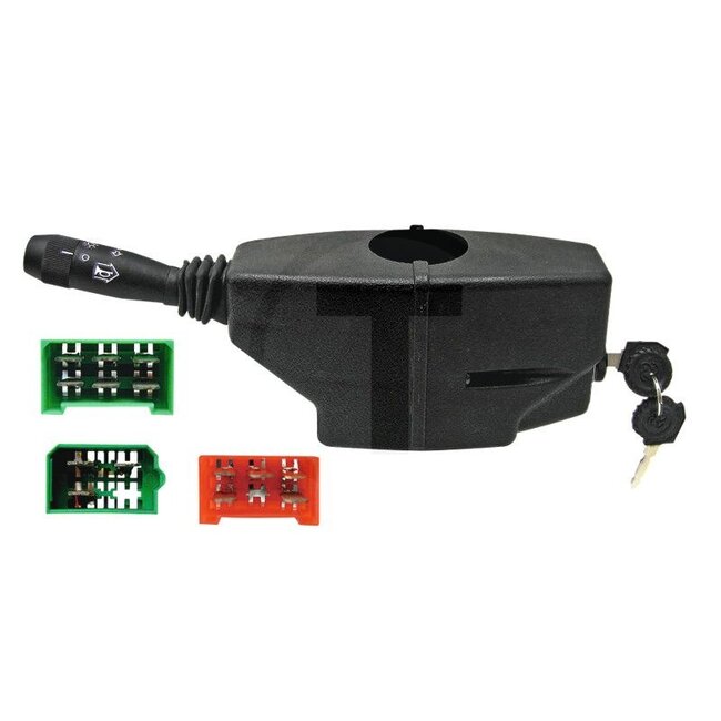 Cobo Mehrfunktionsschalter Lenkradbefestigung - 22701211000, 2.7659.055.0, 1007129 | Ausführung: für Horn, Beleuchtung,  Blinker, Lichthupe, mit  Zündschloss