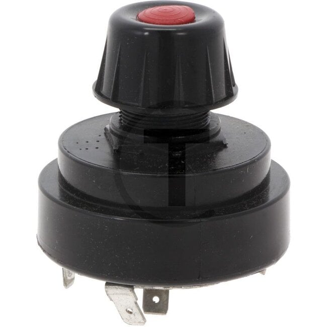 Cobo Rotary switch Black/red button - 1000060