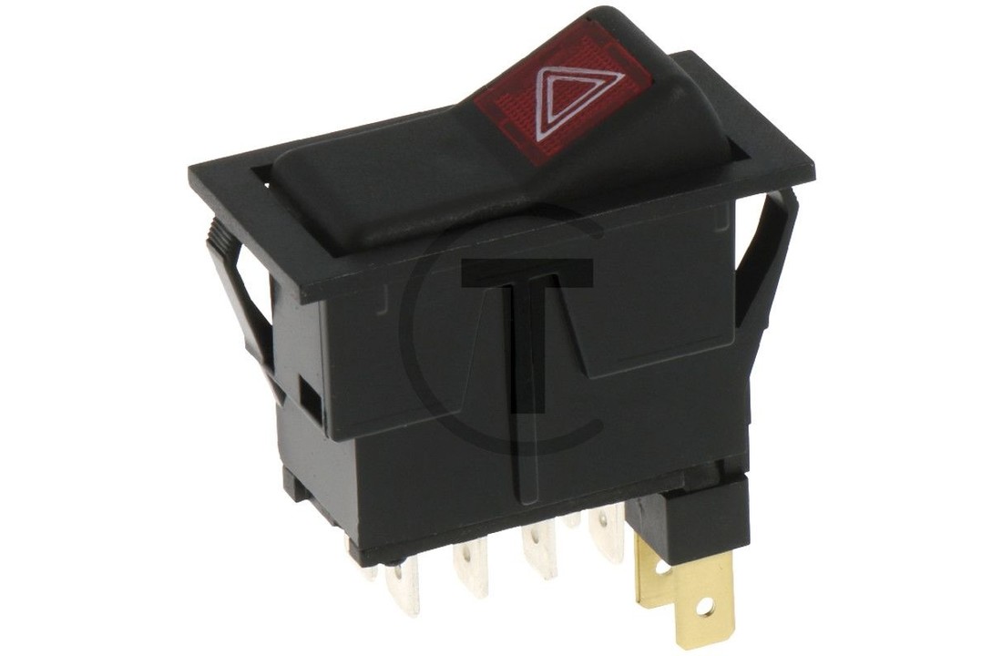 Toggle switch Hazard warning lights Tractor parts TechniekTotaal