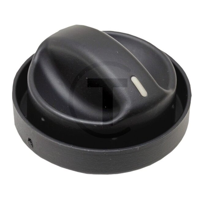 GRANIT Draaiknop zwart - 50750057, 3907285M1 | Uitvoering: voor ventilatorschakelaar, verwarming / airconditioning