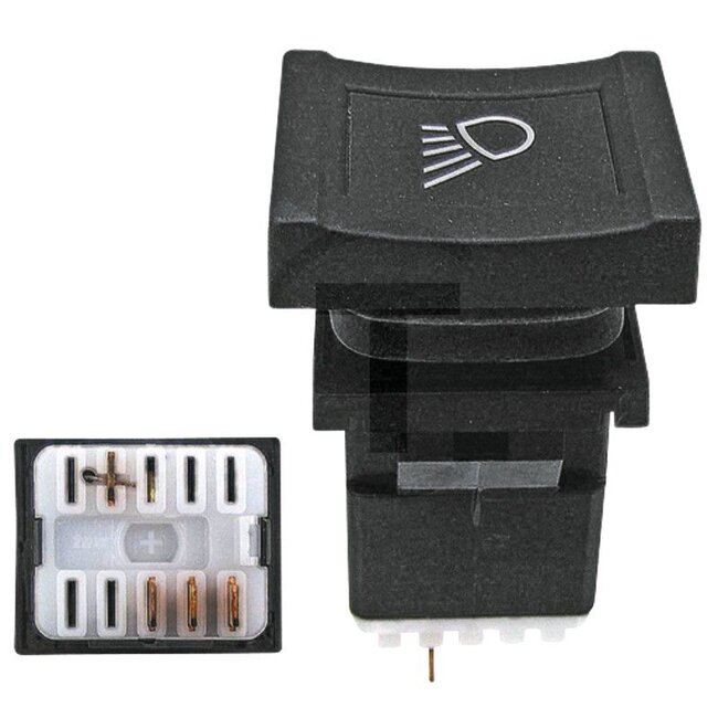 GRANIT Drukknopschakelaar Werklamp, links - 50715082, 3385760M92 | Uitvoering: Drukknopschakelaar, 4 vlakstekkeraansluitingen