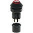 GRANIT Drukknopschakelaar alarmlichten - 50750001, 3300534M91 | Uitvoering: 12 / 24 volt, Knop: rood, met verlichting en vergrendeling, Ø: 30 mm, 7 vlakstekkers 6,3 x 0,8 (L- R- 30- 30b- 49a- 15- 49), Bescherming tegen stof en spatwater, met glassokkellampen 12