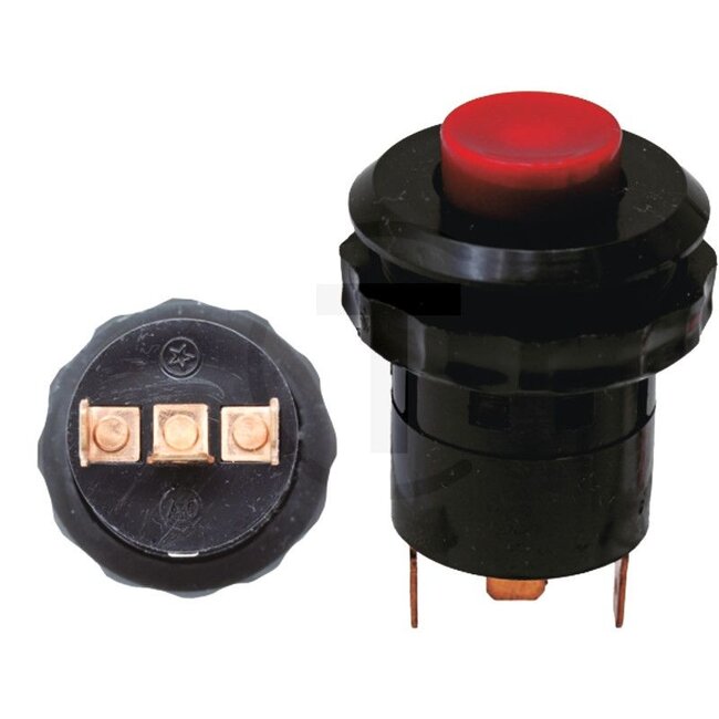 GRANIT Push button switch Hazard warning lights - 50750048, 3300533M91 | Version: Push button operation, Only in conjunction with indicator/hazard warning light, With 3 blade terminals 6.3 x 0.8 mm