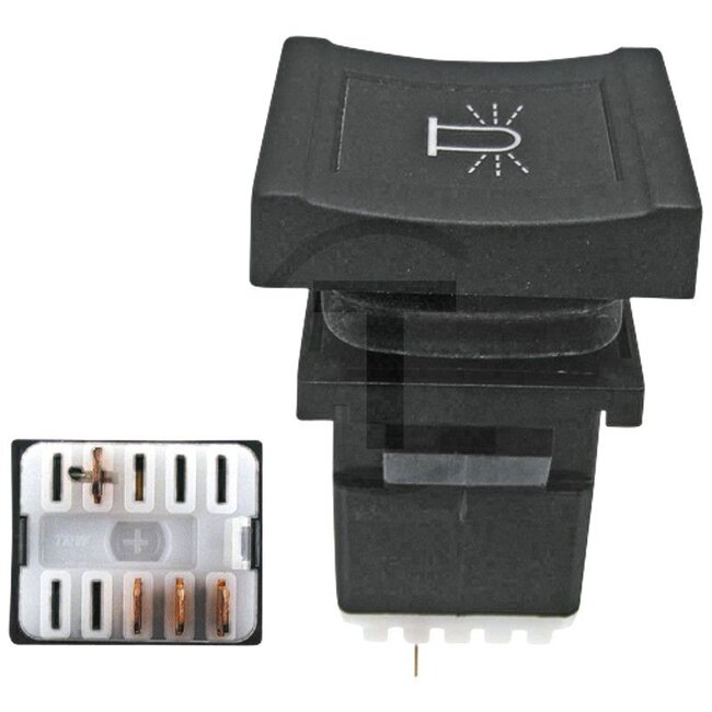 GRANIT Push button switch Rotating beacon - 50715083, 3385756M91 | Version: 4 blade terminals