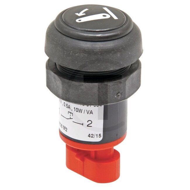 GRANIT Druckknopfschalter Hydraulik (Hubwerk) - 50750029, 4284628M3, 4284628M2, 11801004, 118 01 004 | Ausführung: Regelhydraulik heben, Außenschaltung am Kotflügel